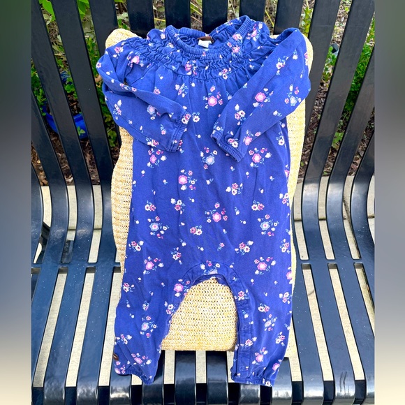 Tea Collection Other - Tea collection girl’s navy 18-24month romper